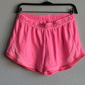 Under Armour Pink Athletic Running Shorts Size M